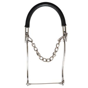 Hackamore Longo Inoxidavel com Focinheira de Borracha